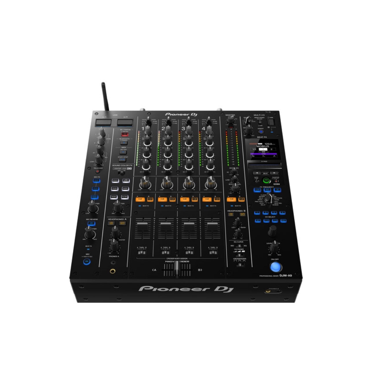 Pioneer DJ DJM-A9 4-Channel Digital Pro-DJ Mixer with Bluetooth