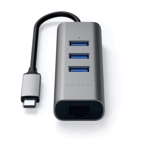 Satechi USB-C HUB Ethernet y x3 USB