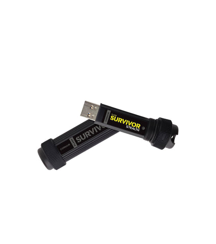 Corsair Flash Survivor Stealth 128GB USB 3.0 Flash Drive Black