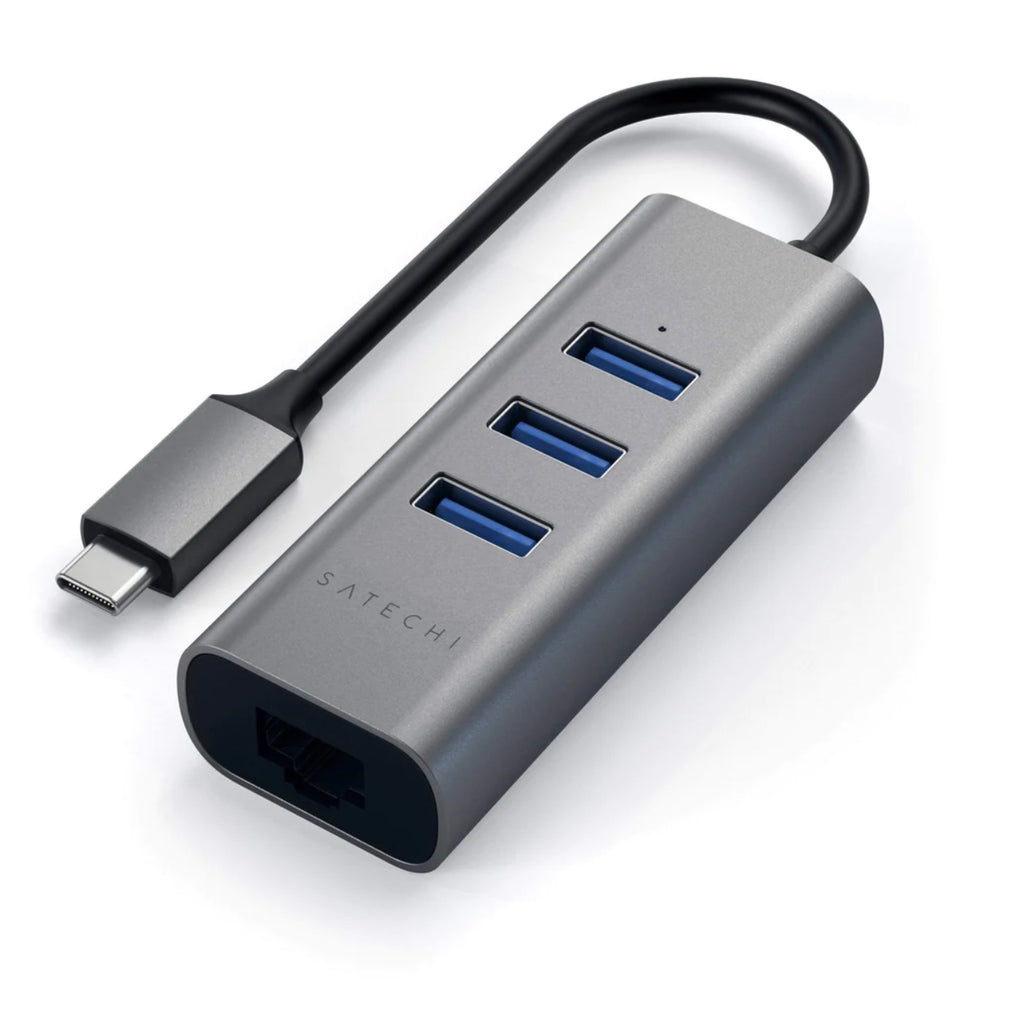 Satechi USB-C HUB Ethernet y x3 USB