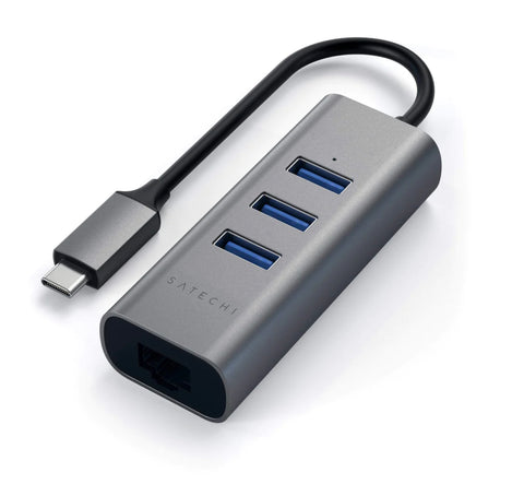 Satechi USB-C HUB Ethernet y x3 USB